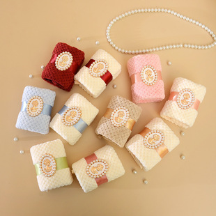 Wedding and Wedding Festive Shop Accompanying Ceremony with Coral Fleece Baroque Towel Multicolor Optional Gift Gifts