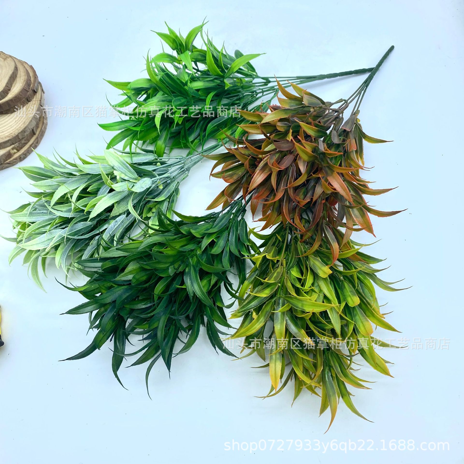 Nandina domestica, tall bamboo peaks, green plants, lucky clover, cross-border foreign trade wholesale artificial flowers, wedding decorations