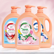 厂家批发植物花酿香氛沐浴露清爽清洁留香淋浴露大瓶家庭洗护用品