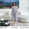 MT2041 blue and gray short-sleeved cropped pants without chest pads