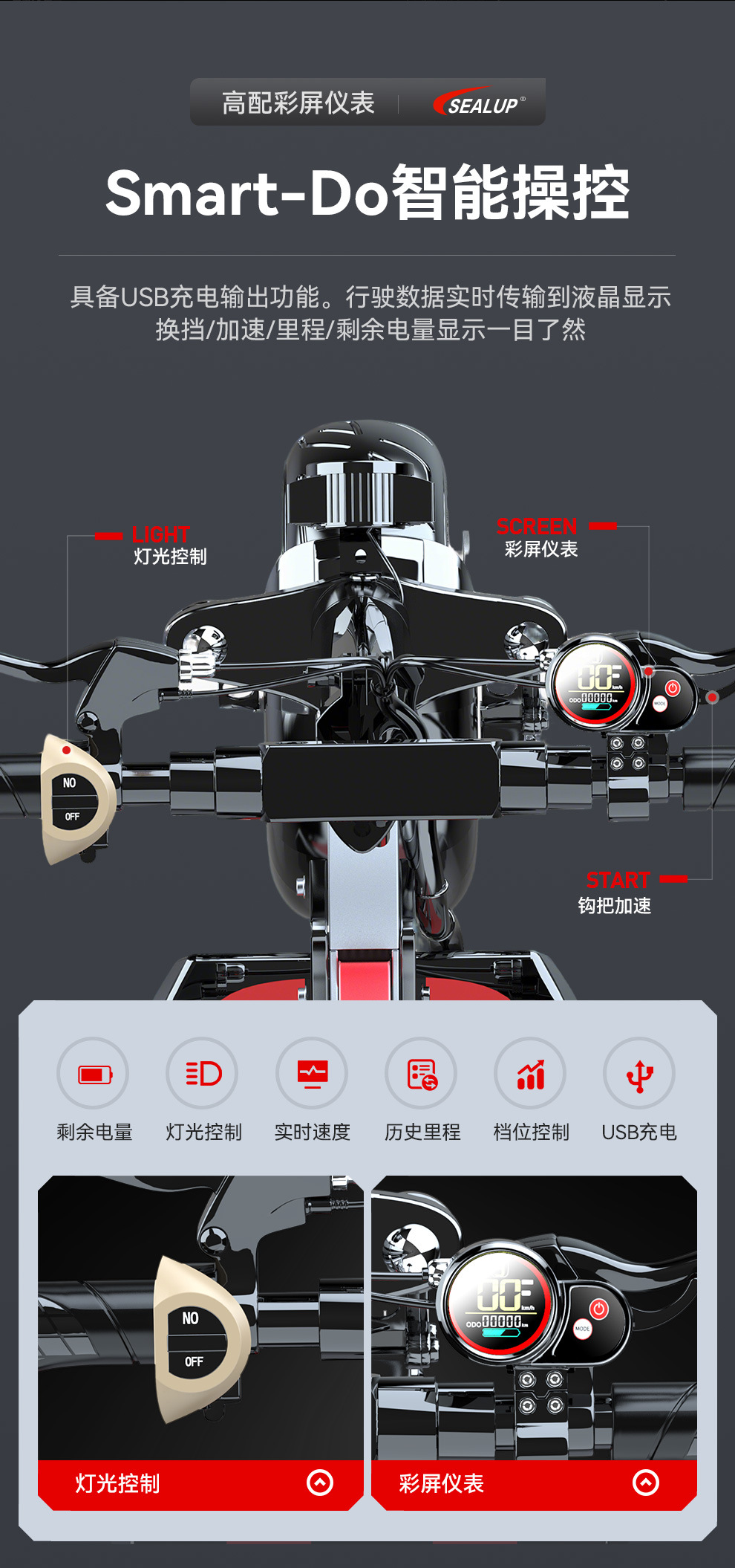 Folding electric scooter, 10-inch aluminum alloy two-wheeled e-bike