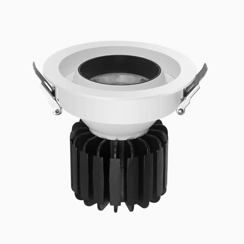 Fábrica directa cob ojo de buey lámpara antideslumbrante reflector incrustado luz de techo doméstica de espectro completo sin lámpara principal