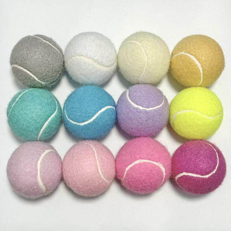 Macaron-Colored Tennis Ball Pet Toy, Tennis Training Ball, Dog Toy, Tennis Massage Ball, Competition Practice Tennis Ball