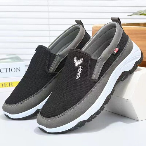 New old Beijing cloth shoes, non-slip, comfortable, elderly shoes, men's hiking sole dad shoes, middle-aged and elderly casual sports cloth shoes