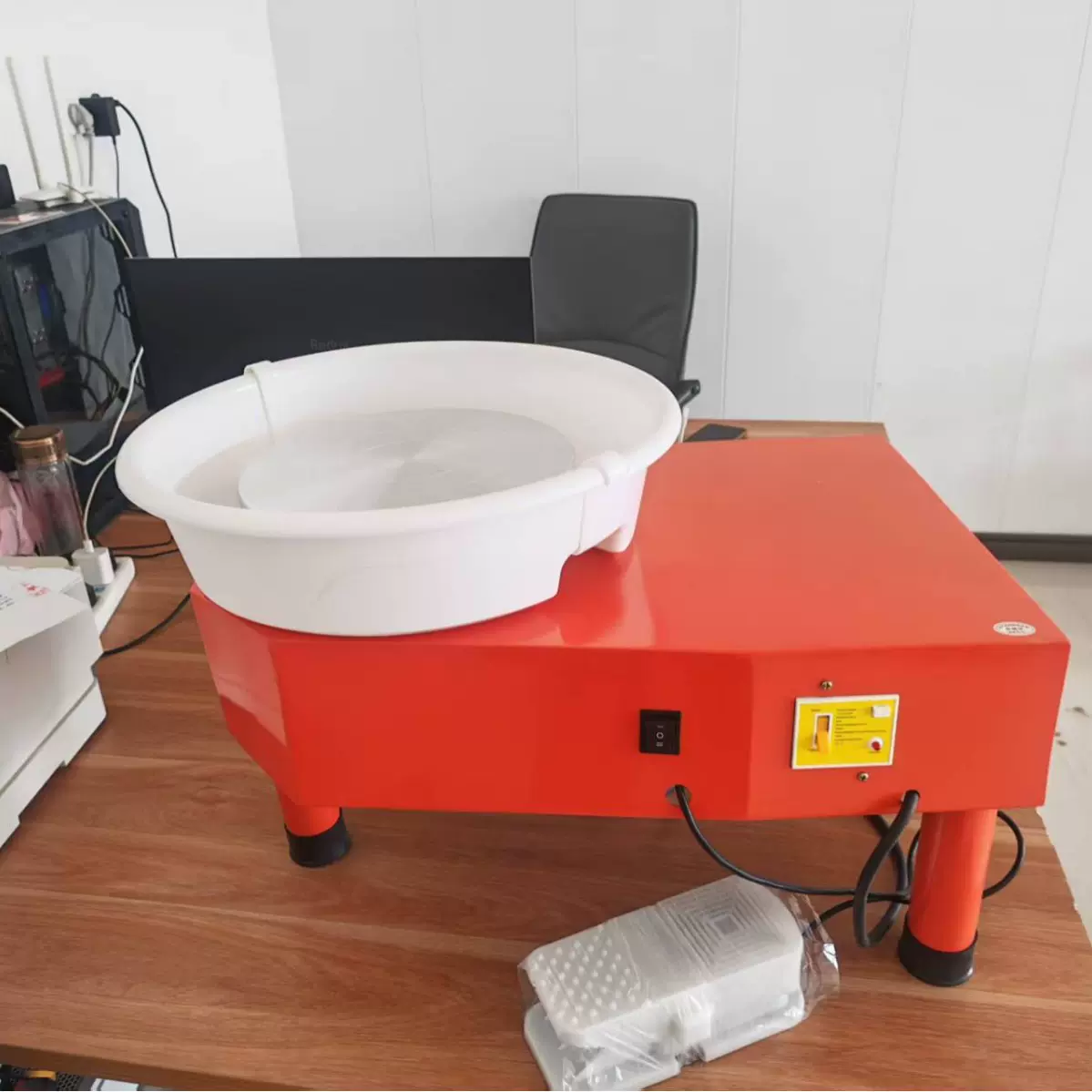 陶艺静音儿童拉坯机 智能液晶双控教学拉坯机 大三足电动陶艺机