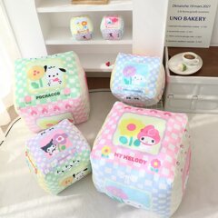 卡通可爱家居抱枕沙发靠垫摆件午休靠背创意正方体抱枕办公室靠枕