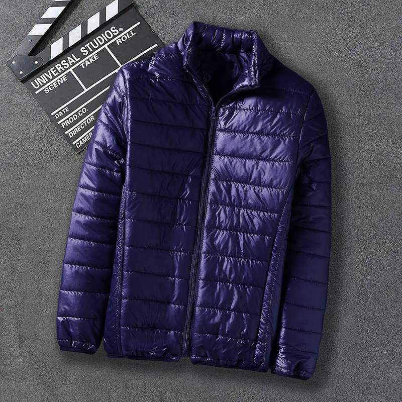 F88-navy 블루 스탠드 칼라