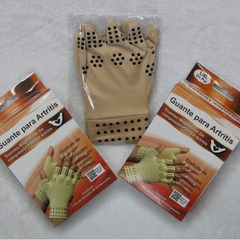 Cross-border exclusive skin-color half-finger gloves Magnetic therapy gloves Skin-color half-finger gloves