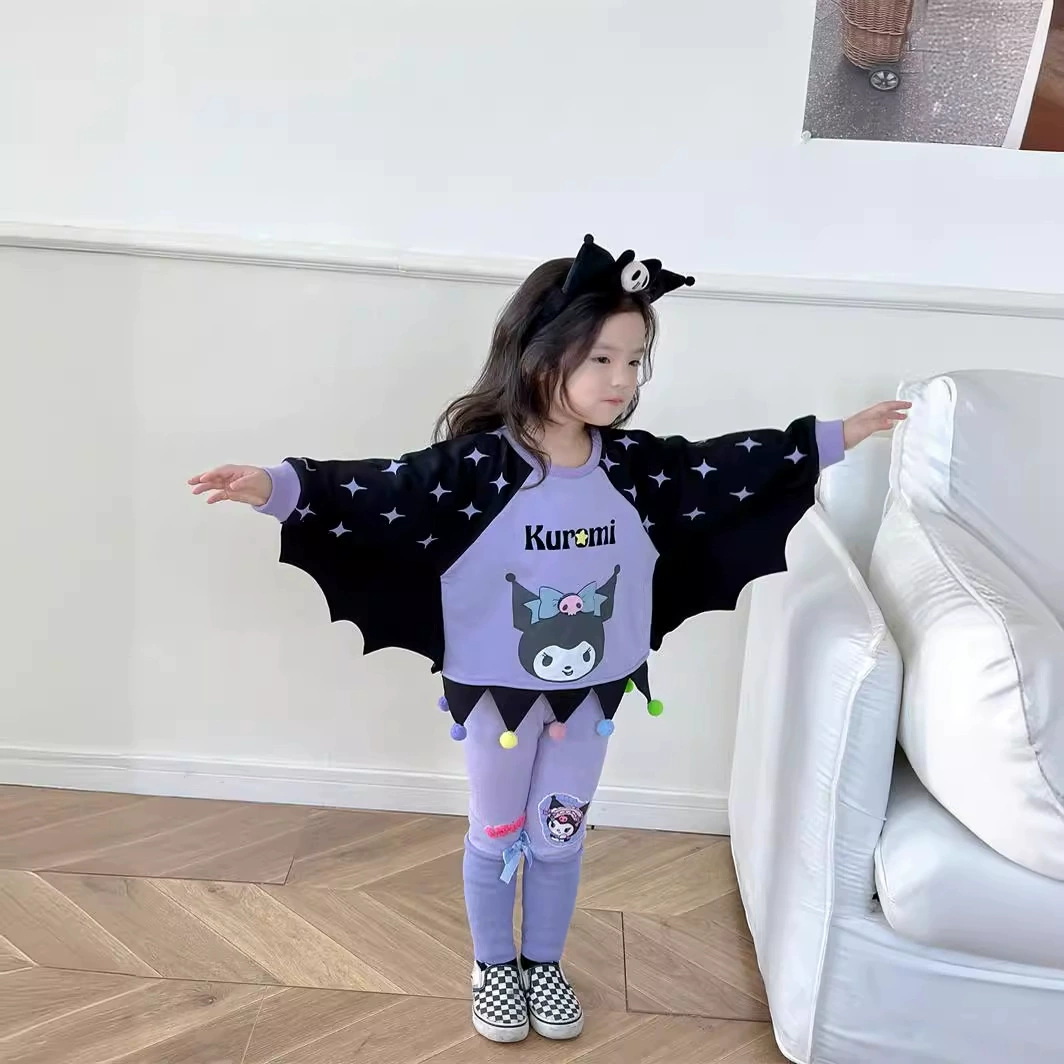 Неприменяемый к возврату дропшиппинг 2024 весна–лето новая Kuromi Sweet Wings толстовка