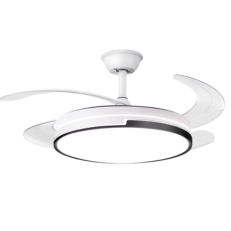 Lámpara de ventilador invisible Lámpara de ventilador de techo de viento crema Lámpara de comedor de sala de estar minimalista moderna Lámpara de dormitorio Lámpara de ventilador eléctrico Zhongshan image 6