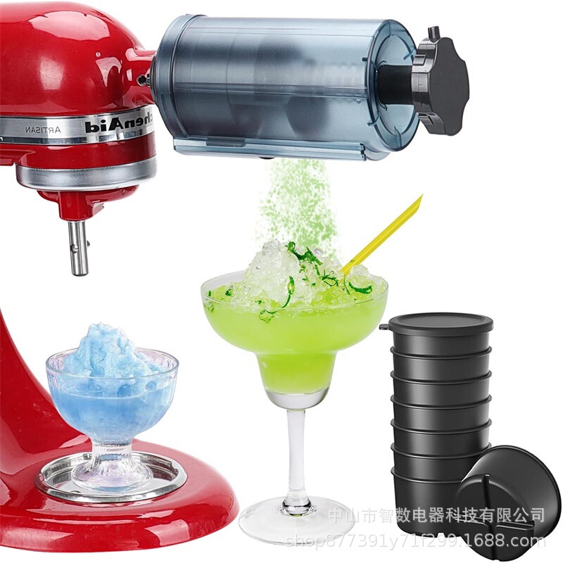 Suitable for Kitchenaid Stand Mixer Shaved Ice Accessories Kitchenaid Snow Cone Machine Comes with 8 Ice Molds