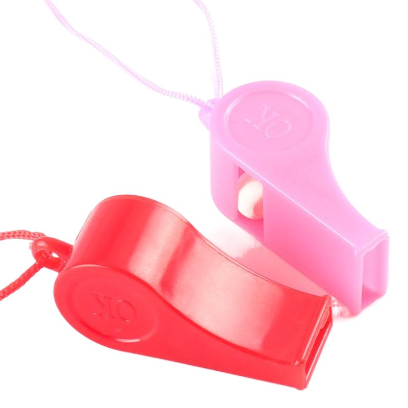 Sporting goods plastic whistle children's toys colorful cheer up referee whistle fans factory direct sales