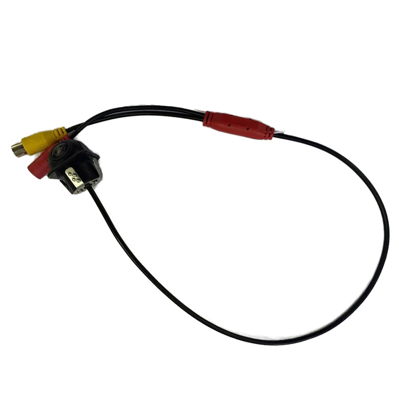 High-Definition Fisheye Car Camera Small Straw Hat High-Definition Night Vision Reversing Camera Dual-Switch Car Camera