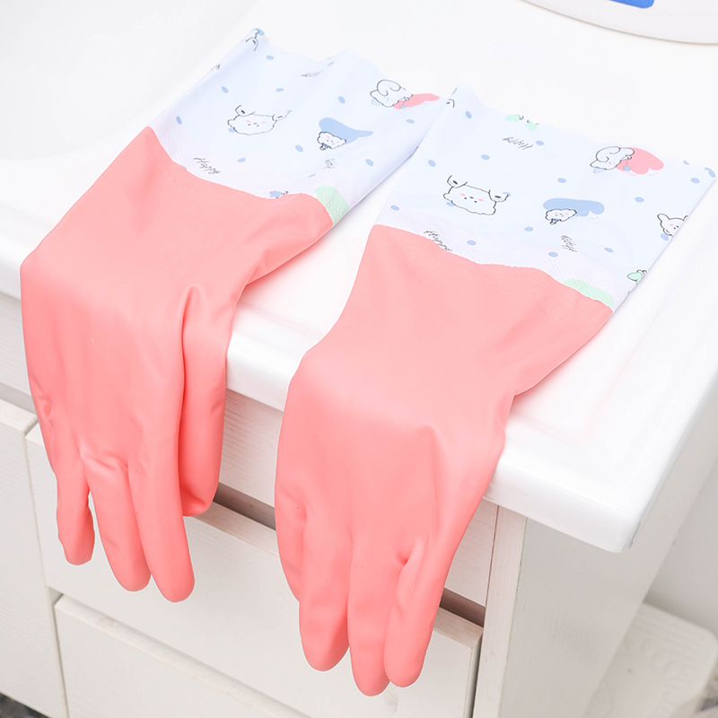 Guantes de Tareas Domésticas para Cocina de PVC, Impermeables, Térmicos y Engrosados