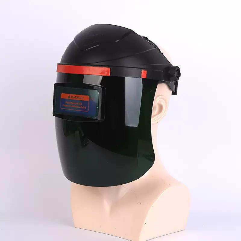 定制pc自动变光电焊面罩 焊割防强光焊接面屏防飞溅冲击防护面罩