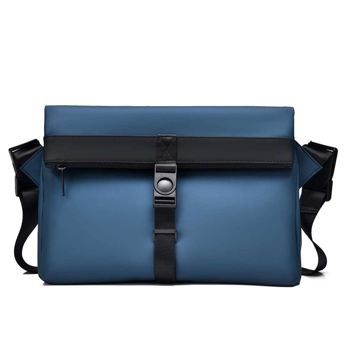 2024 bolsa de mensajero de estilo de negocios de los hombres de gran capacidad de cercanías multifunción bolsa de pecho de hombro de la motocicleta bolsa de mensajero