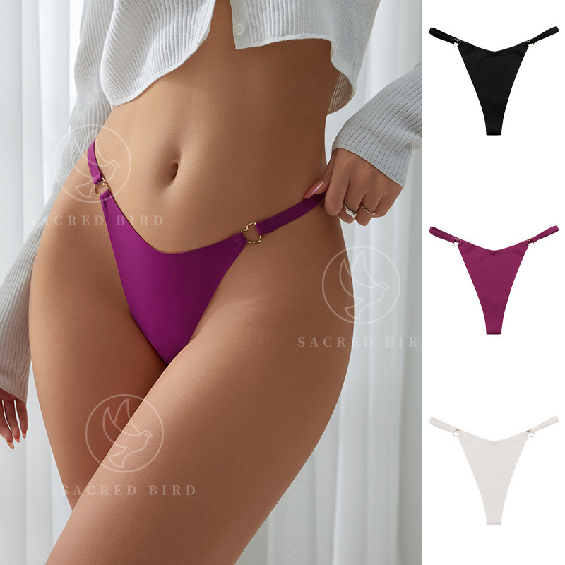Heart-Shaped Buckle Sexy Ice Silk Women's T-Pants, Plus-Size Seamless Yoga Sports Pure Cotton Crotch Women's Thong Panties, Seamless Heart-Shaped Buckle Sexy Ice Silk Women's T-Pants, Plus-Size Seamless Yoga Sports Pure Cotton Crotch Women's Thong Panties, Seamless