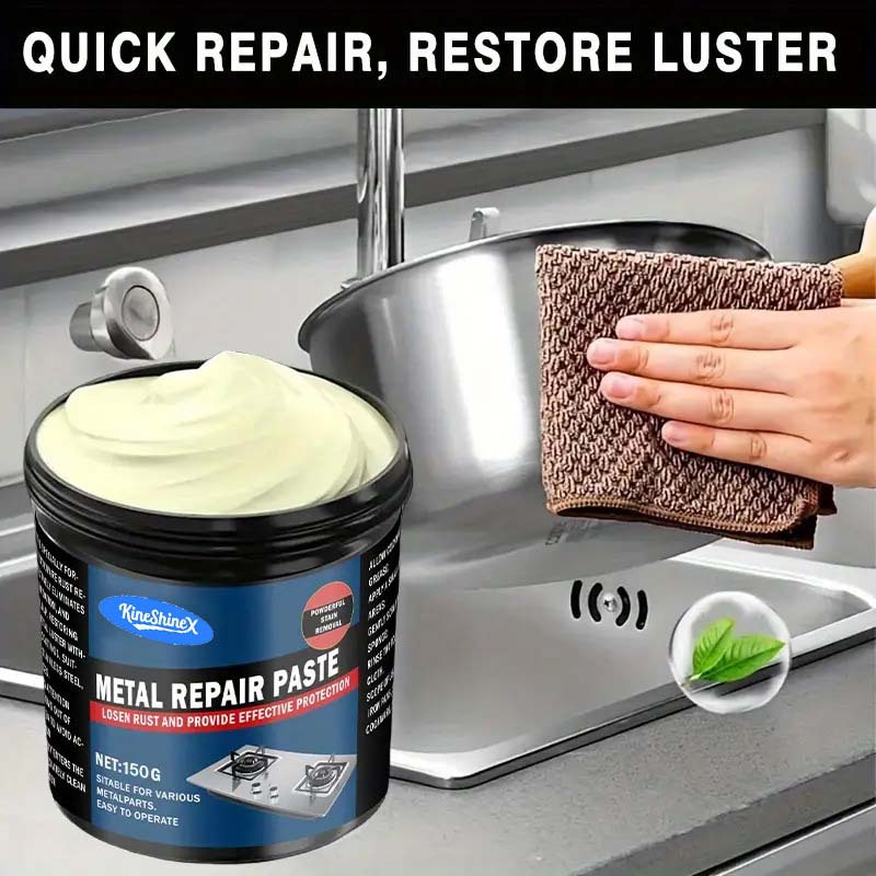 Stainless Steel Cleaning Paste Household Burnt Stain Kitchen Cleaner to Wash Pot Bottom Black Scale Removal Powerful Rust Removal Metal Artifact