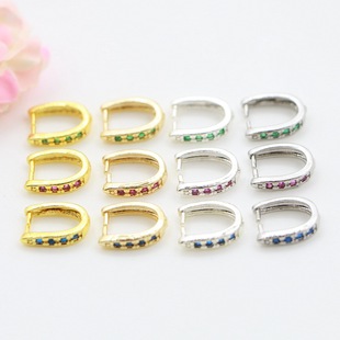 14K����ɫ΢��ʯ���ӿ������бP�ۊA�۵������diy�����Ͽ��^