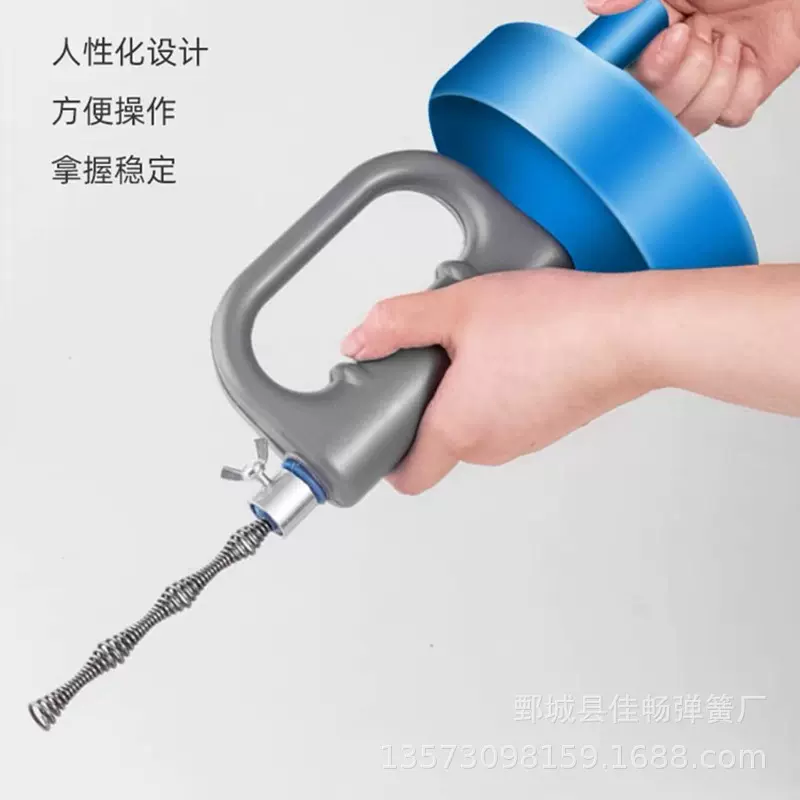 厨房疏通下水道钢丝软簧通捅马桶堵了疏通器神器工具管道堵塞专用