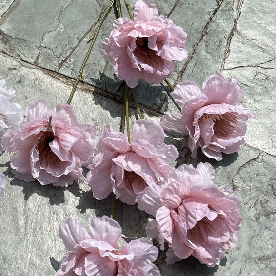 Simulación del Día de San Valentín rosa fabricante 3 sola rama multi-cabeza rosa decoración de la boda flor falsa al por mayor