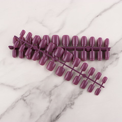 廠家直銷短款方圓亮面多款美甲成品 假指甲貼片 穿戴 甲片條裝