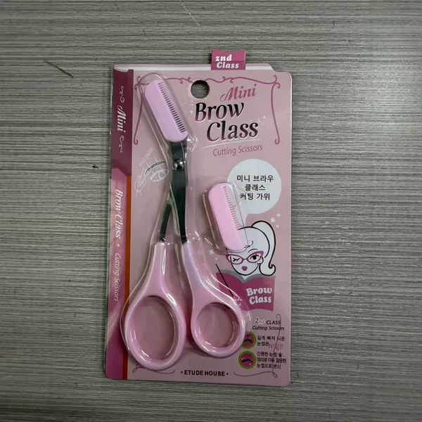 Stainless Steel Eyebrow Scissors with Comb, Beauty Scissors, Eyebrow Trimmer, Makeup Scissors, Eyebrow Scissors, Beauty Scissors, Plastic Scissors