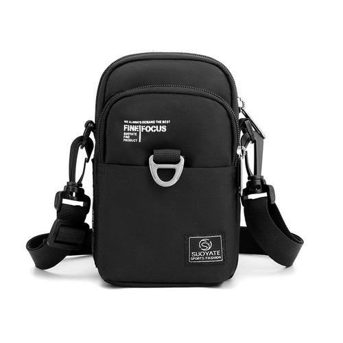 Shoulder bag new cross-border trend men's mobile phone bag single shoulder crossbody bag trendy Oxford cloth waist bag female manufacturer wholesale