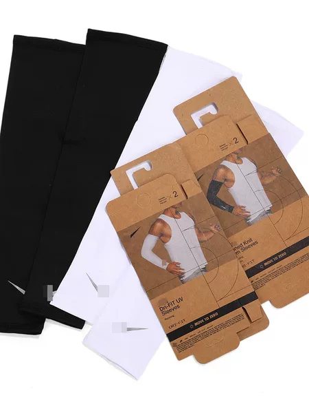 High-elasticity ice silk sun protection arm sleeves for outdoor cycling and driving, UV protection ice sleeves for fitness and basketball, solid color arm guards wholesale