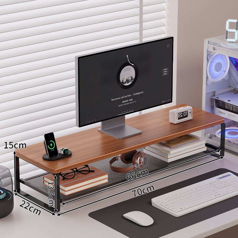 Computer Elevated Stand, Desktop Monitor Stand, Laptop Cooling Stand, Office Desk Storage Rack, Cross-Border Hot-Selling Item