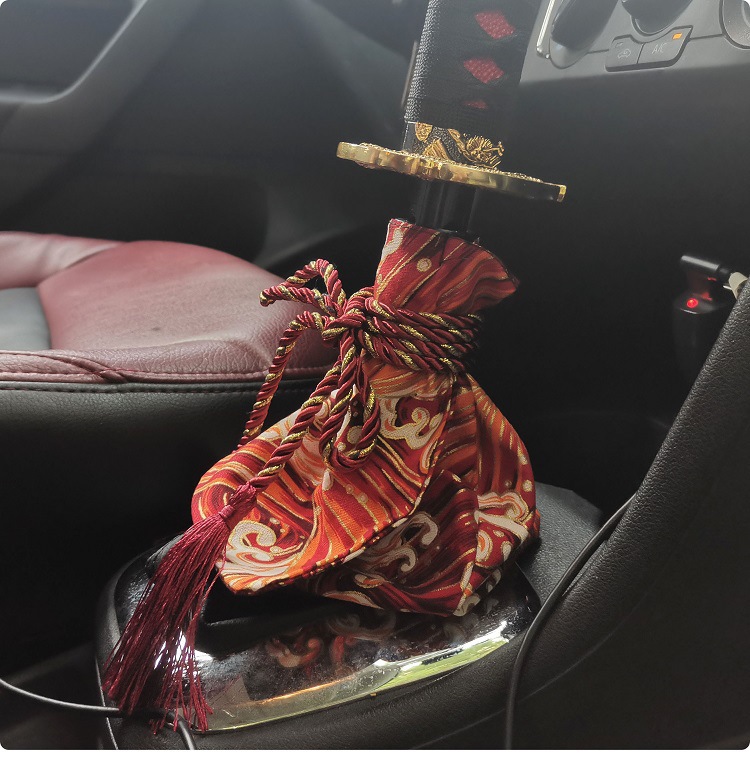 JDM Personality Gear Set Car Modification Creative Gear Handlebar Set and Wind Universal Gear Rod Dust Cover Samurai Gear Head Cover