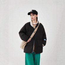冬季夹克棉服男纯色防风棉衣简约立领学生加厚冬季保暖上衣外套男