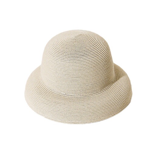 Women's Summer Sun-Protective Hat, Fisherman's Cap, UV-Proof & Trendy All-Match Visor Style, Perfect for Spring and Autumn – Covers the Face with a Sleek Straw Design