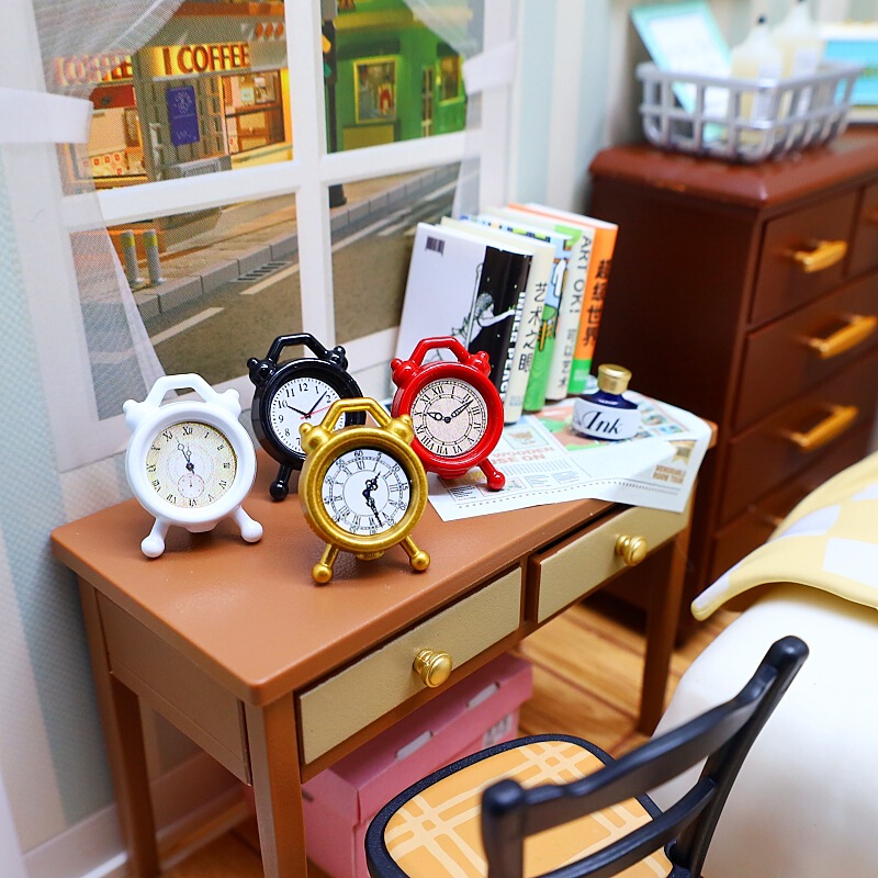 Mini Simulation Metal Alarm Clock Dollhouse Doll House DIY Handmade Miniature Food Play Lilliput Toy Ornaments Mini Simulation Metal Alarm Clock Dollhouse Doll House DIY Handmade Miniature Food Play Lilliput Toy Ornaments