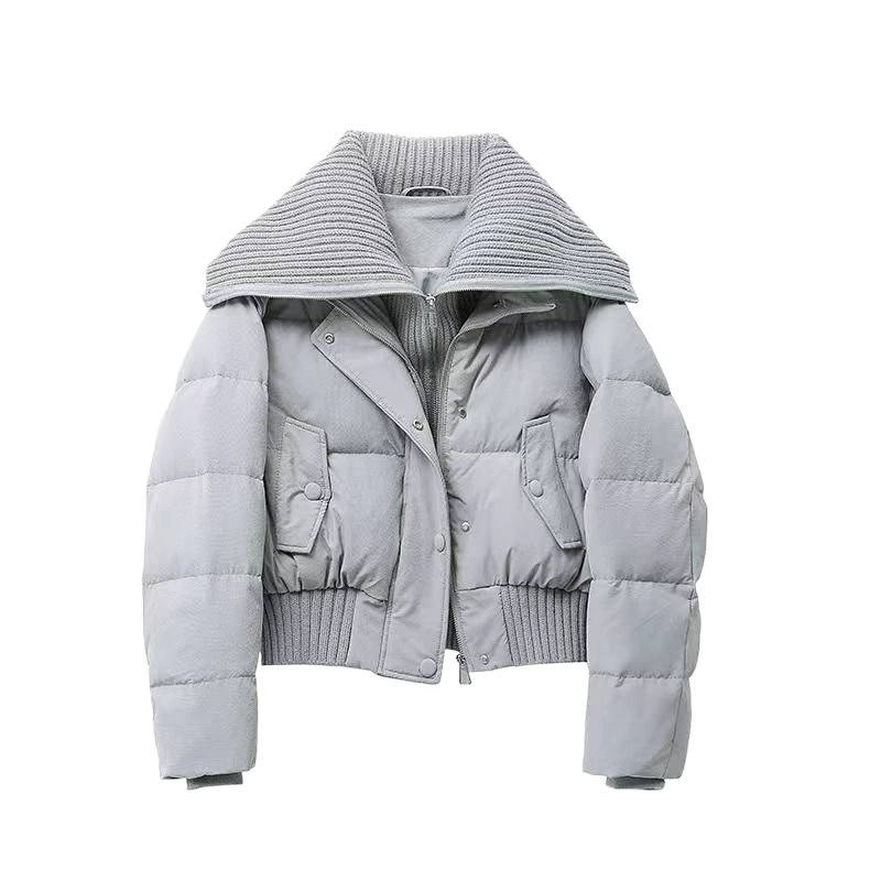 Пальто из Velvet зимой для подростков, маленькое, короткое, тёплое, с пухом утка
