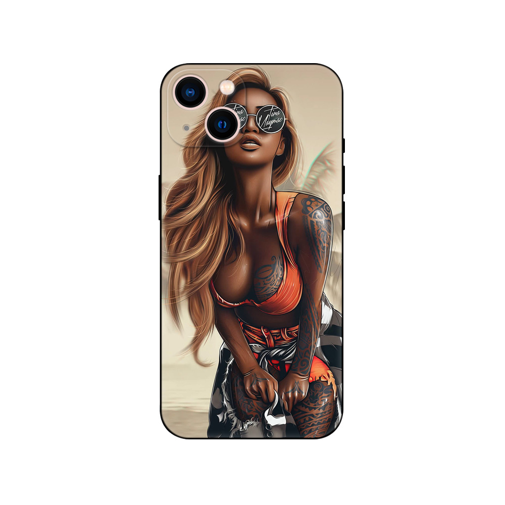 Coque de téléphone Sexy pour fille, étui adapté à l'iPhone 14 13 12 11 Pro MAX MINI_voghion.com