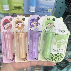 丘美特果润清新柔润呵护补水保湿不油腻防干裂卡通儿童学生润唇膏