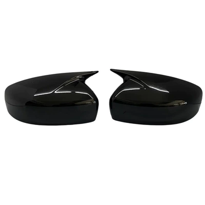 Suitable for 08-14 Infiniti G25 G35 G37 Q40 Q60 Mirror Housing Horn-Shaped Rearview Mirror Cover Adhesive (Other Automotive Exterior Supplies) - bright-black-pair-paste