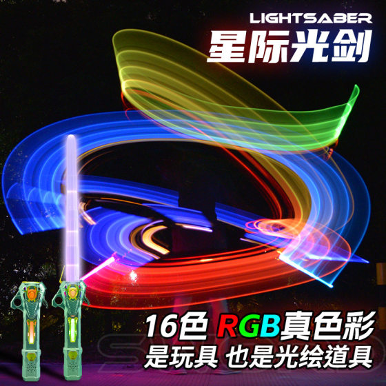 Cool retractable laser sword Star Wars children's toy knife boy luminous Sword Flash light stick