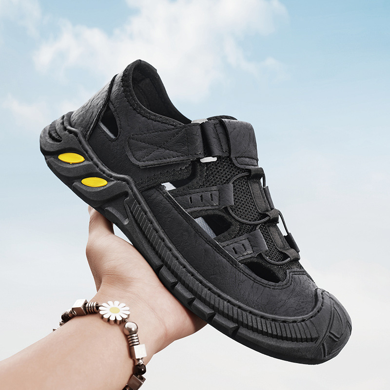 Sandalias transfronterizas Moda para hombres Baotou Jóvenes estudiantes Zapatos de playa Sandalias y zapatillas deportivas para hombres Zapatos de moda al por mayor