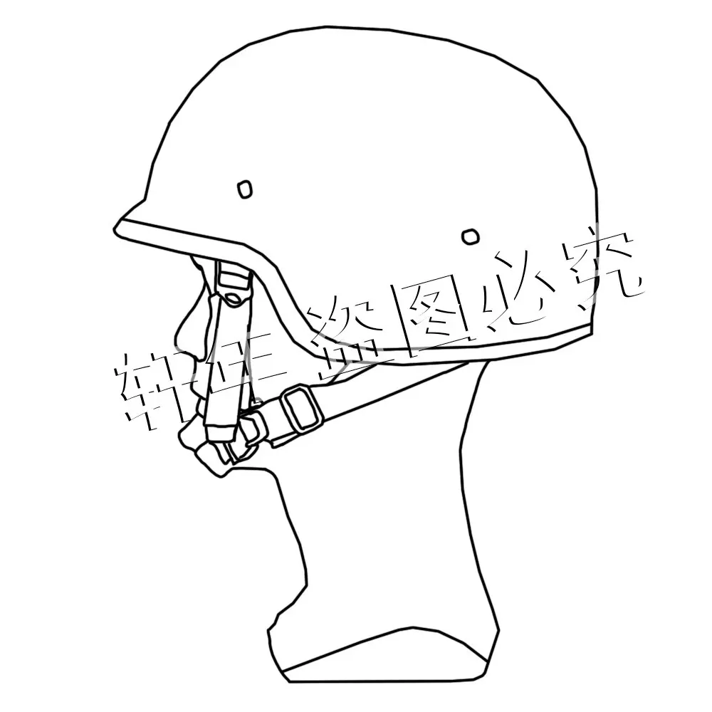 轩年战术头盔定制QGF03凯夫拉头盔 钢盔训练头盔450克塑料头盔