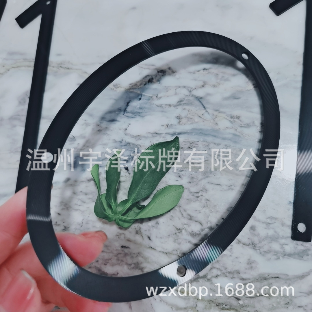 2021铝合金数字门牌制作 铝合金氧化数字门牌生产