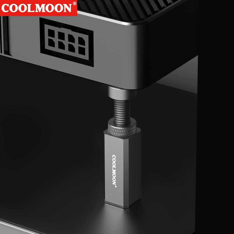 Поддержка GPU (COOLMOON) серии GH — регулируемая алюминиевая стойка, диапазон 28–260 мм, держатели в комплекте