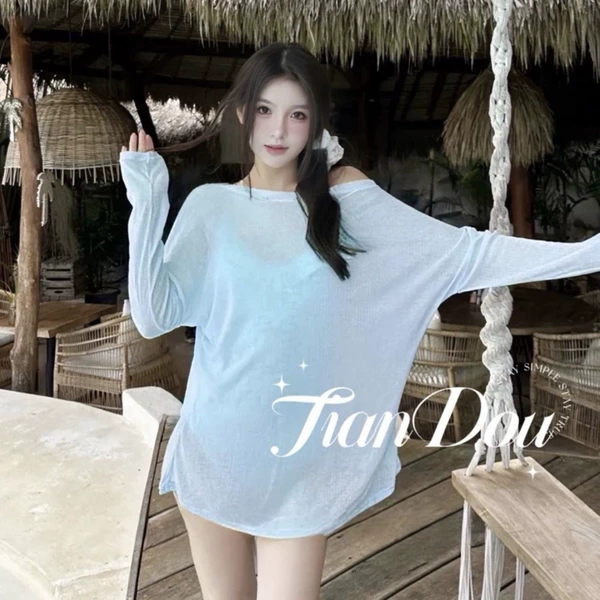 Blue separate blouse