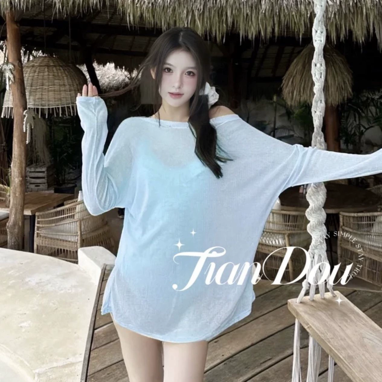 [Сладковато-допаминовый] Thai летний цветной живой текстурированный цветок цельный купальник двухчастный комплект с юбкой