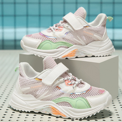 男童2021夏季新款中大童轻便透气运动鞋女孩子柔软休闲跑步鞋|ru