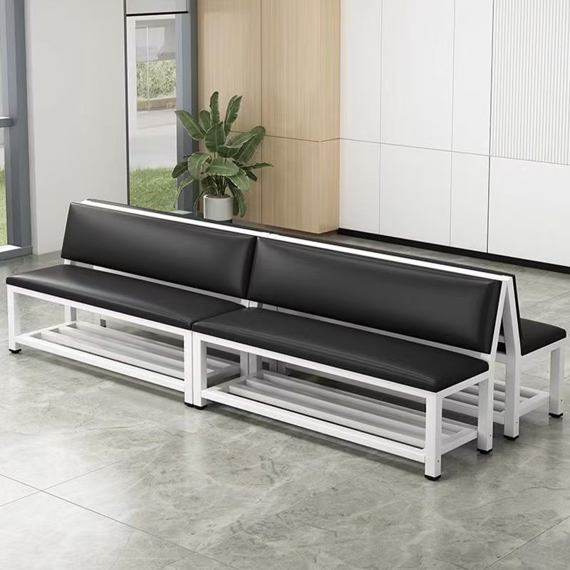 Soft Sofa Backrest Leather Chair Gym Court Rest Area Bench Barber Shop Waiting Chair Backrest Bench Chair