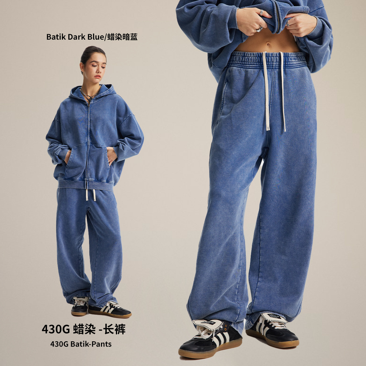 Chain tide hombre| Fábrica directa marca de moda YKK cremallera de algodón jerseys hombre retro lavado con sombrero hombre y mujer