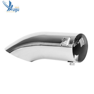 Car muffler tail decorative protection 60mm small caliber bend stainless steel exhaust pipe manufacturers supply