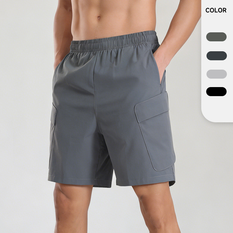2026 New Summer Work Shorts for Men, Lightweight Versatile Solid Color Sports Shorts, Outdoor Quick-Dry Casual Pants